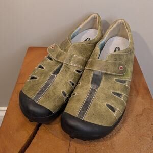 Wolky Walking Shoes Green Comfort Style Trail Hiking Vacation - Size 40